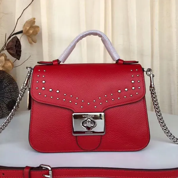 Túi Đeo Chéo Coach Cassidy Top Handle Crossbody With Rivets 76689 Màu Đỏ