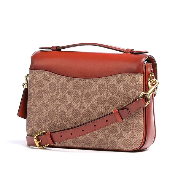 Túi Đeo Chéo Coach Cassie Crossbody In Signature Canvas 68349 Màu Cam Nâu