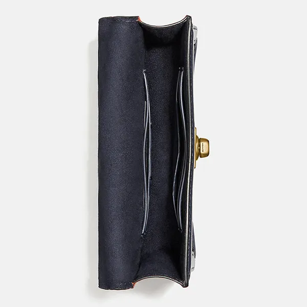 Túi Đeo Chéo Coach Hutton Belt Bag In Colorblock 884 Màu Nude Phối Xanh
