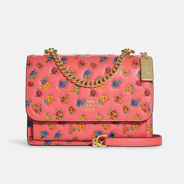 Túi Đeo Chéo Coach Klare Crossbody With Mini Vintage Rose Print Màu Hồng