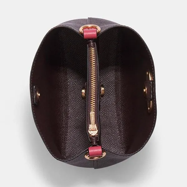 Túi Đeo Chéo Coach Mini Town Bucket Bag C7269 Màu Nâu Đen - Túi xách - Vua Hàng Hiệu