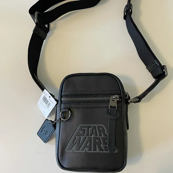 Túi Đeo Chéo Nam Coach Star Wars X Coach Terrain Crossbody In Signature Canvas With Motif F89187 Màu Đen - Túi xách - Vua Hàng Hiệu