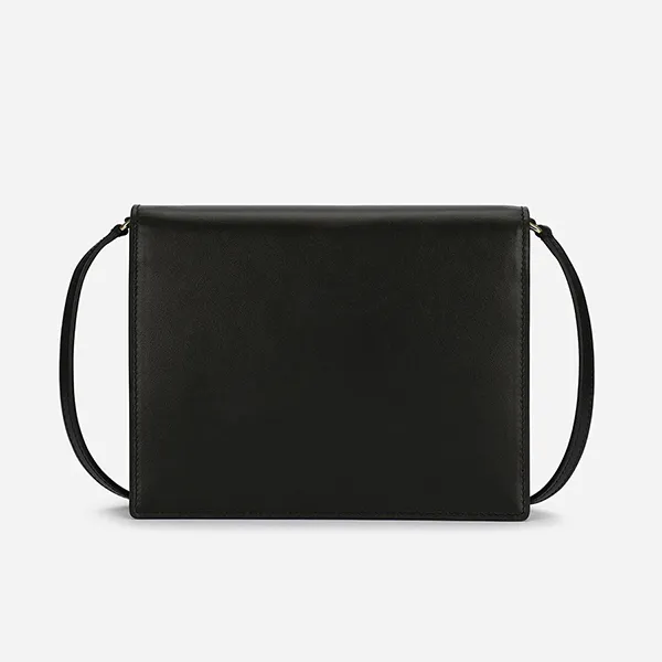 Túi Đeo Chéo Nữ Dolce & Gabbana D&G Calfskin Crossbody Bag With Logo Màu Đen