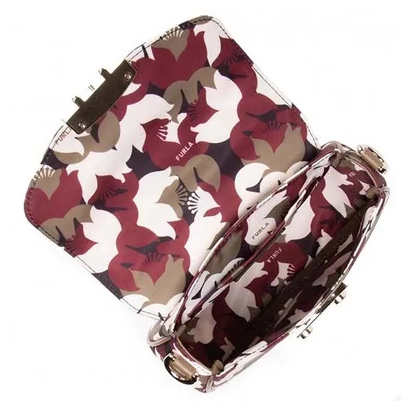 Túi Đeo Chéo Furla Metropolis Mini Crossbody Round Toni Fango Phối Màu - Túi xách - Vua Hàng Hiệu