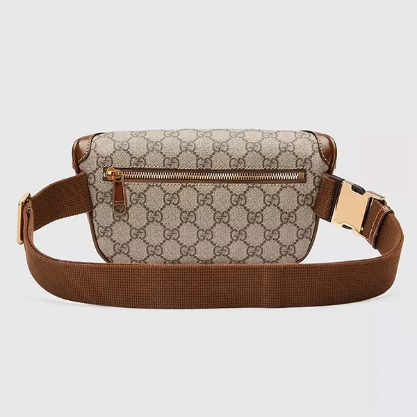 Túi Đeo Chéo Unisex Gucci Belt Bag With Interlocking G Màu Nâu