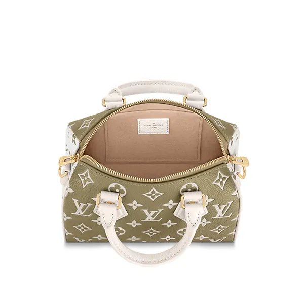 Túi Đeo Chéo Nữ Louis Vuitton LV Speedy Bandoulière 20 Kaki/Beige M46118 Màu Xanh Kaki