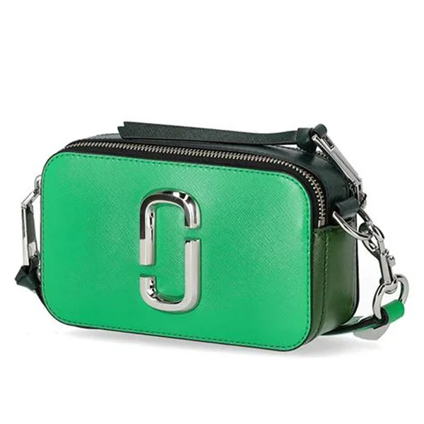 Green Leather Crossbody Camera Bag | Laroll Bags