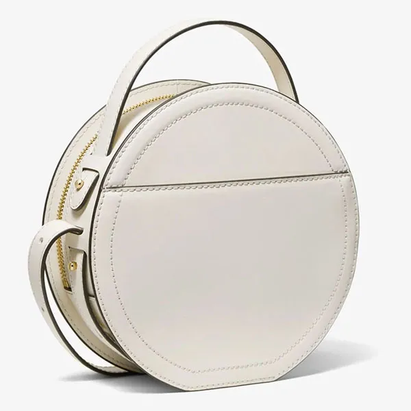 Mua Túi Đeo Chéo Michael Kors MK Aidy Medium Leather Canteen Crossbody Bag LT Cream 35S1GUWC2L