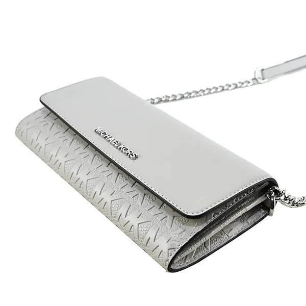 Túi Đeo Chéo Michael Kors MK Embossed Chain Belt WOC Crossbody Bag-Rouge Grey Màu Xám