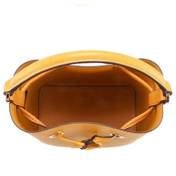 Túi Đeo Chéo Michael Kors MK Suri Small Saffiano Leather Bucket Crossbody Purse Bag Màu Vàng - 4