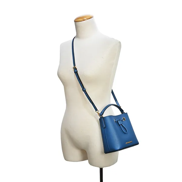 Túi Đeo Chéo Michael Kors MK Suri Small Saffiano Leather Bucket Crossbody Purse Bag Màu Xanh Dương