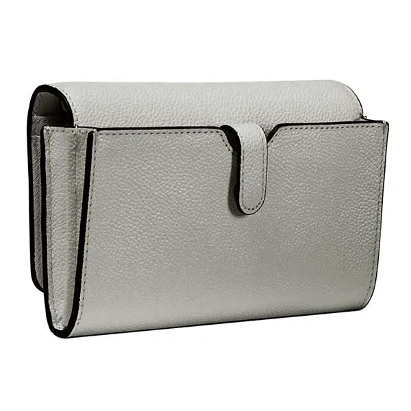 Túi Đeo Chéo Michael Kors MK Women's Jet Set Travel Medium Pebbled Leather Convertible Crossbody Bag 35T0STVC8L Màu Xám - Túi xách - Vua Hàng Hiệu