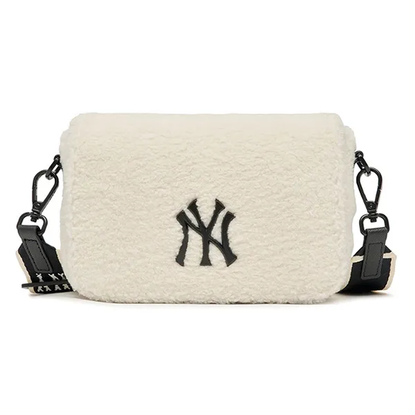 Túi Đeo Chéo MLB Basic Small Logo Fleecie Hoodie Bag New York Yankees 3ACRS1126-50CRS Màu Trắng