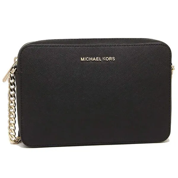 Túi Đeo Chéo Michael Kors MK Jet Set Item Crossbody Bag Black 35T8GTTC9L Màu Đen
