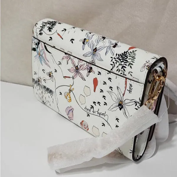 Túi Đeo Chéo Tory Burch Poetry of Things Printed Chain Wallet Phối Màu - Túi xách - Vua Hàng Hiệu
