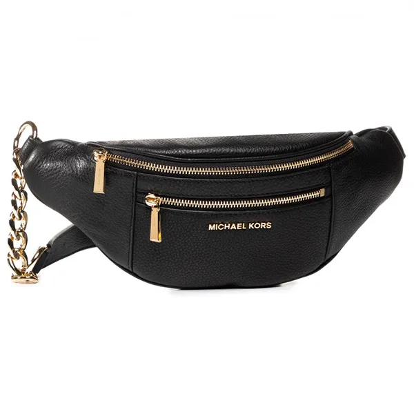 Túi Đeo Hông Michael Kors MK Waistpack Mott Black 30S9G0XN6L Màu Đen - Túi xách - Vua Hàng Hiệu