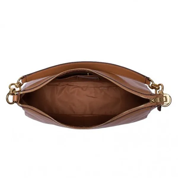 Túi Đeo Vai Coach Elle Hobo Pabbled Leather Light Saddle Màu Nâu - Túi xách - Vua Hàng Hiệu