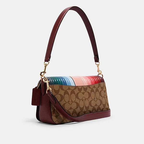 Túi Đeo Vai Coach Georgie Shoulder Bag With Rainbow C1530 Phối Màu - Túi xách - Vua Hàng Hiệu