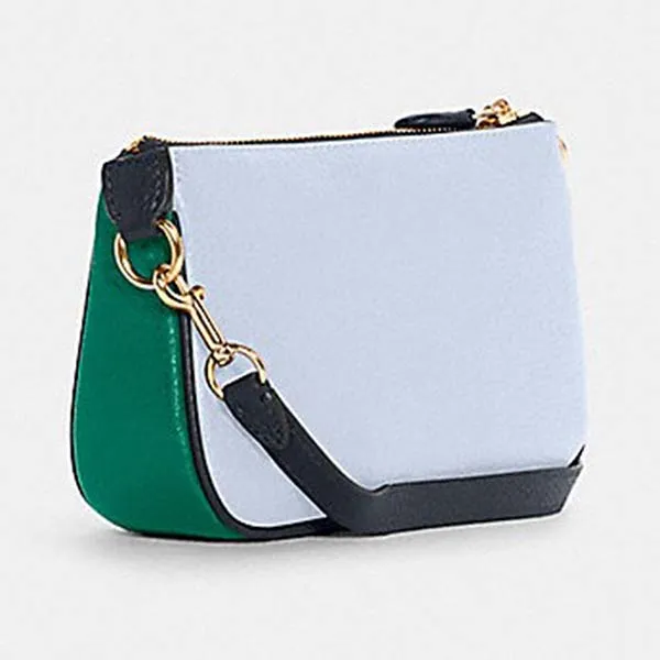Túi Đeo Vai Coach Nolita 19 In Colorblock With Horse And Carriage C5579 Màu Xanh