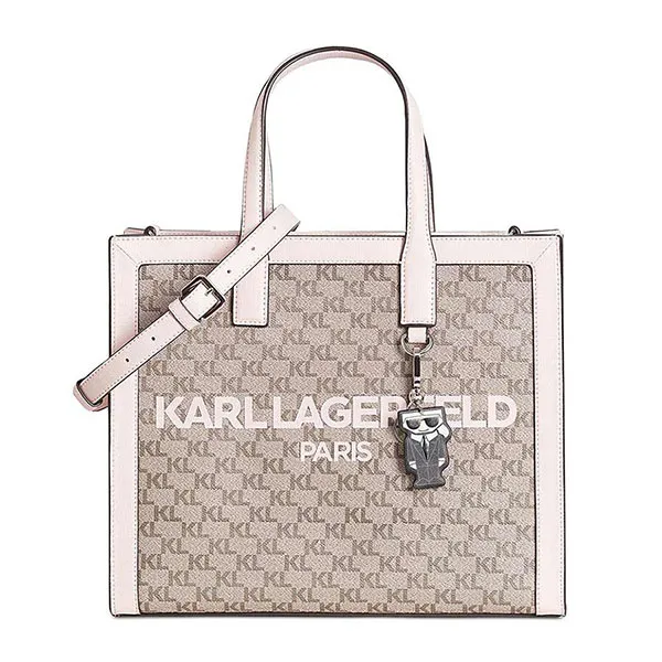 Túi Tote Karl Lagerfeld Nouveau Tote In Pink Logo Màu Hồng - Túi xách - Vua Hàng Hiệu