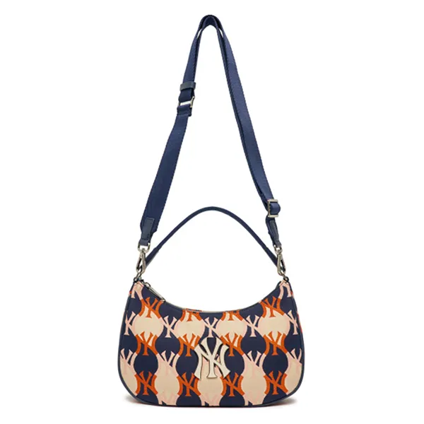 Túi Xách MLB Argyle Monogram Strap Bag Hobo New York Yankees 3ABQS072N-50NYD Phối Màu