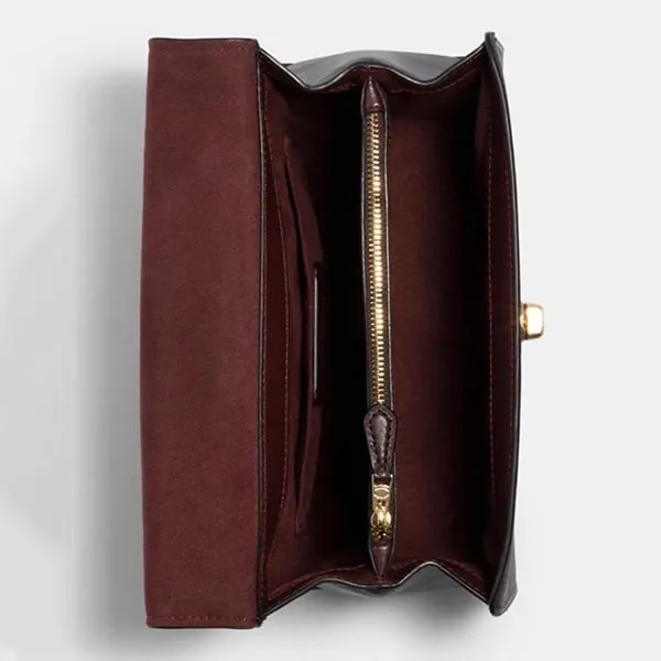 Túi Xách Coach Tilly Top Handle Satchel Signature 76620 Màu Nâu Đen - Túi xách - Vua Hàng Hiệu