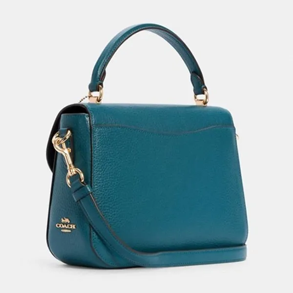Túi Đeo Chéo Coach Marlie Top Handle Satchel C1557 Màu Xanh Đậm - Túi xách - Vua Hàng Hiệu