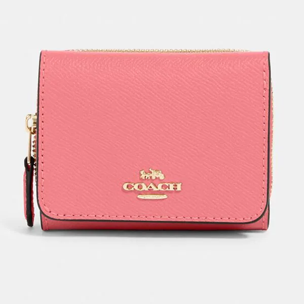 Ví Nữ Coach Small Trifold Wallet 37968 Màu Hồng - Túi xách - Vua Hàng Hiệu