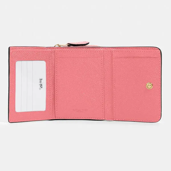 Ví Nữ Coach Small Trifold Wallet 37968 Màu Hồng - Túi xách - Vua Hàng Hiệu