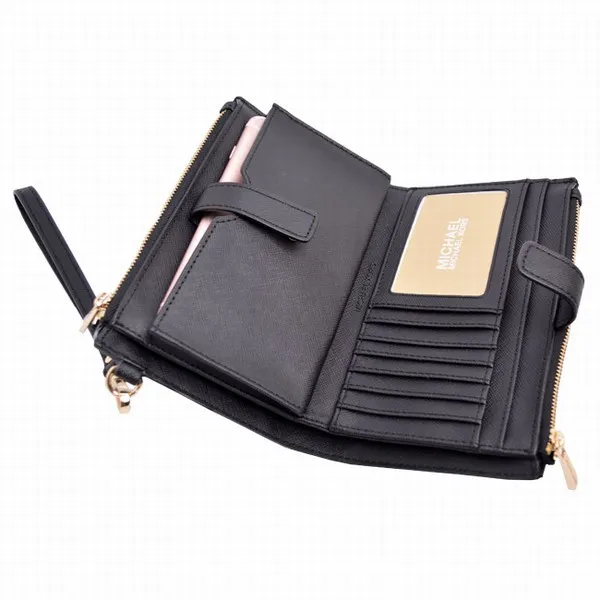Ví Michael Kors MK Adele Monogram Clutch Bag 35F8GTVW0L Màu Đen