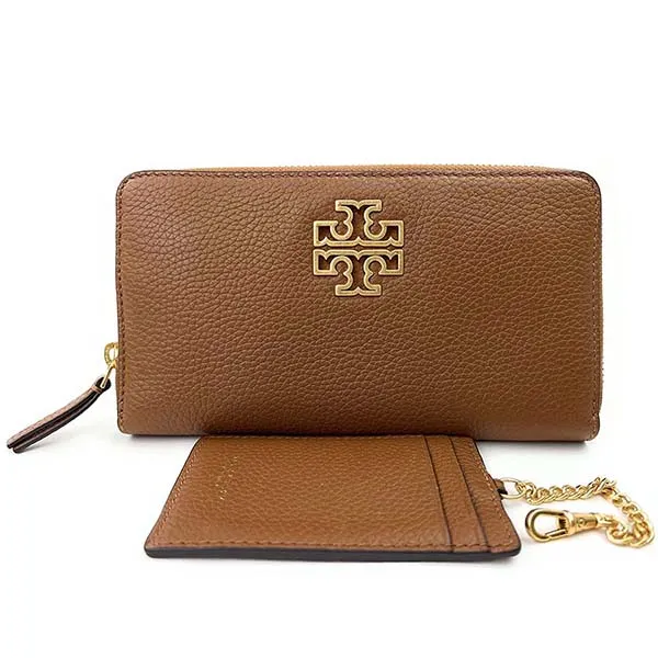Ví Tory Burch Britten Zip Continental Wallet Màu Nâu