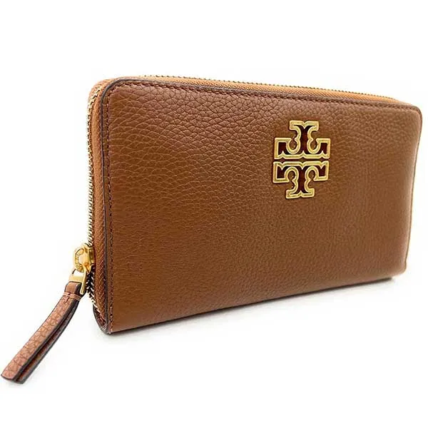 Ví Tory Burch Britten Zip Continental Wallet Màu Nâu