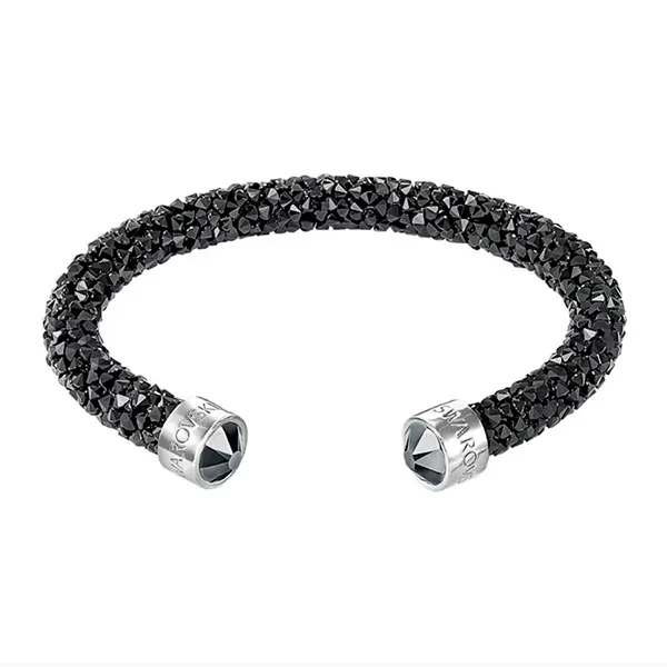 Vòng Đeo Tay Swarovski Crystaldust Cuff Black, Stainless Steel 5559855 Màu Đen Size M