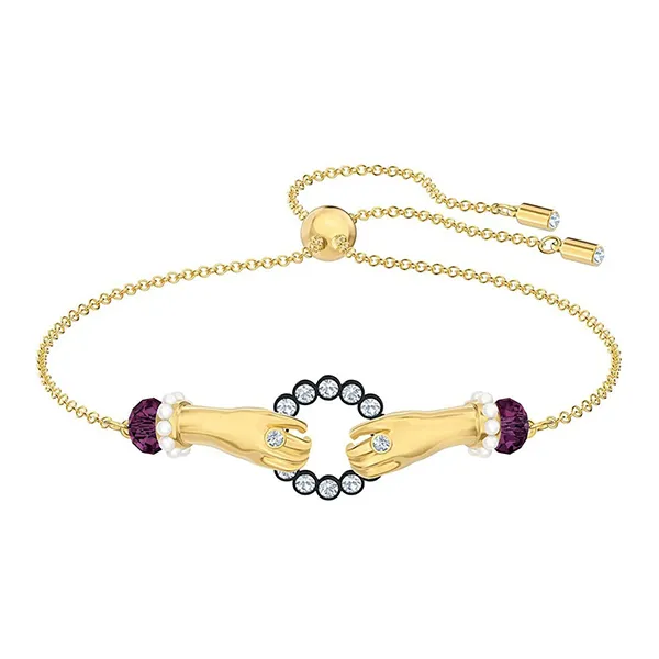 Vòng Đeo Tay Swarovski Tarot Magic Bracelet Gold-Tone 5490914 Màu Vàng Gold - Trang sức - Vua Hàng Hiệu