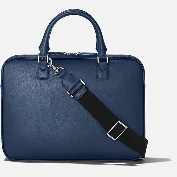 Cặp Montblanc Sartorial Ultra Slim Document Case 118690 Màu Xanh Blue - Túi xách - Vua Hàng Hiệu