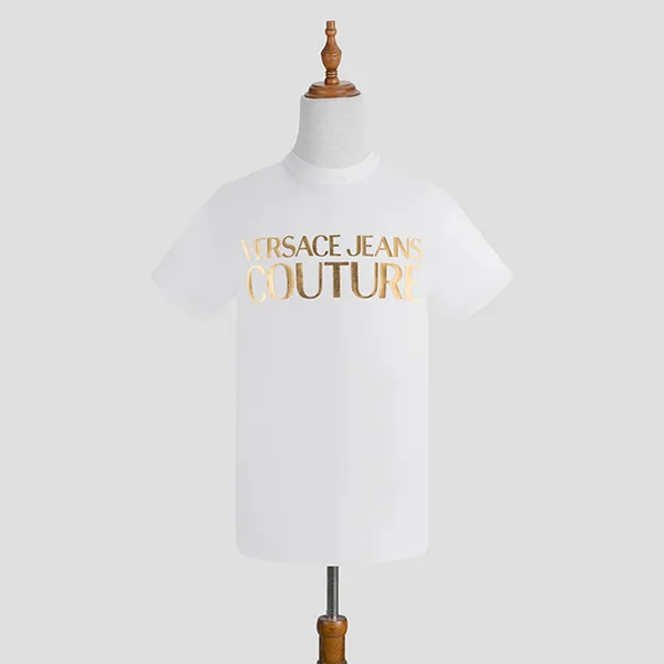 Áo Phông Versace Jeans Couture 72GAHT04-CJ00T Màu Trắng