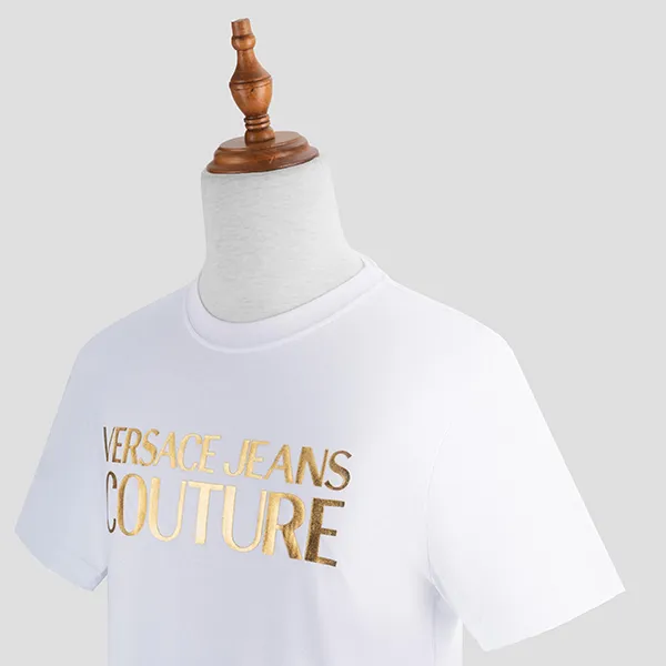 Áo Phông Versace Jeans Couture 72GAHT04-CJ00T Màu Trắng