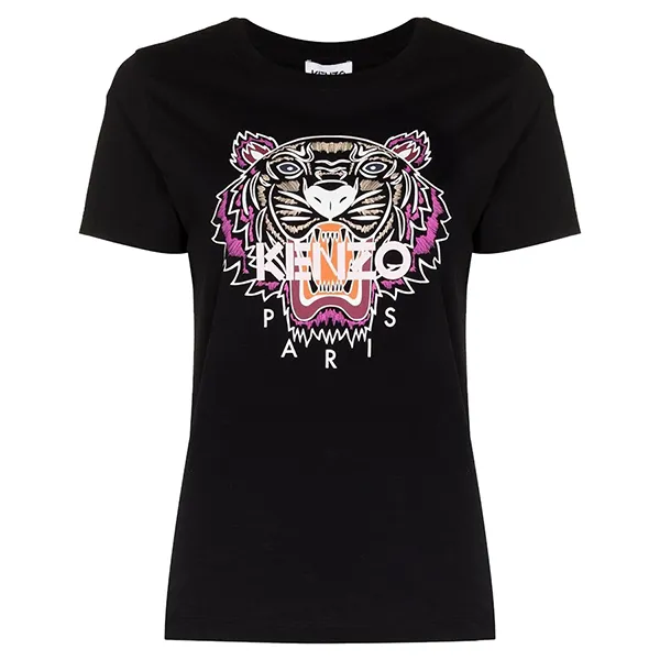 Áo Phông Kenzo Tiger Logo Cotton T-Shirt FC62TS8464YM 99 Màu Đen