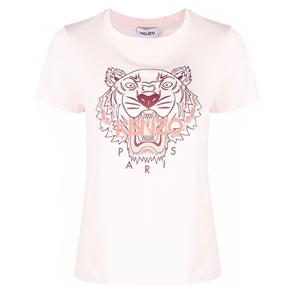 Áo Phông Kenzo Tiger Logo Classic T-Shirt FC62TS8464YM 34 Màu Hồng Size M