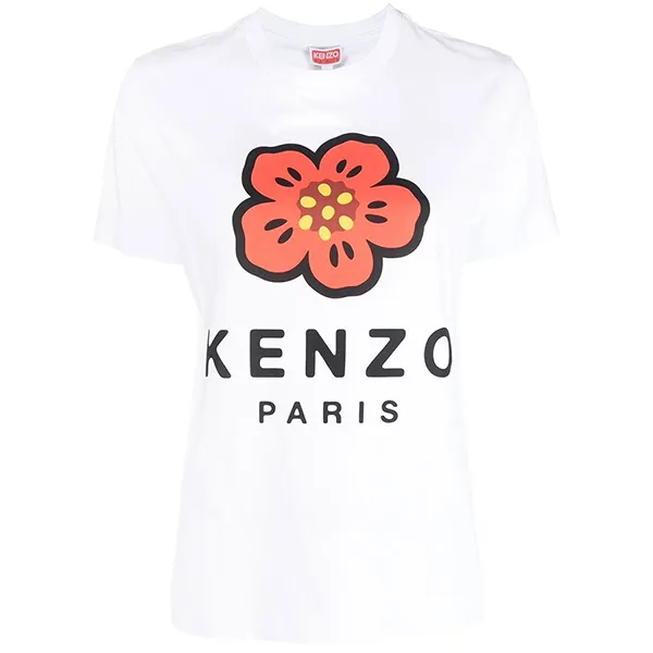 Áo Phông Kenzo Paris Loose T-Shirt FC62TS0074SO 01 Màu Trắng Size S