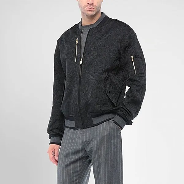 Áo Bomber Nam Dolce & Gabbana D&G Men's Blouson Màu Đen