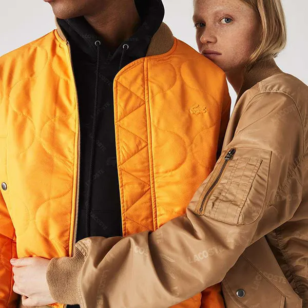 Áo Bomber Lacoste L!ve Unisex Reversible Monogram Patterned Bomber Jacket BH9679 Màu Nâu Size S - Thời trang - Vua Hàng Hiệu