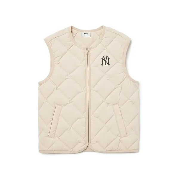 Áo Ghi Lê Trẻ Em MLB Kids 7ADVB0126-50BGL Trần Bông Màu Trắng Kem