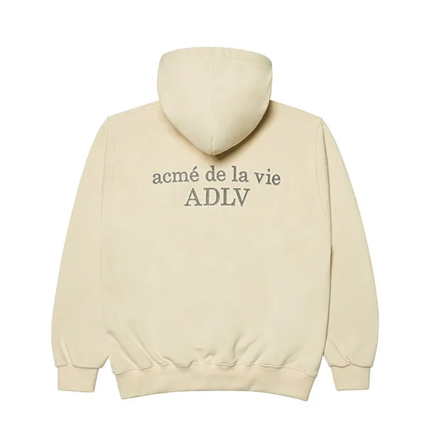 Áo Hoodie Acmé De La Vie ADLV Basic Logo Tuft Embroidery Màu Be - Thời trang - Vua Hàng Hiệu