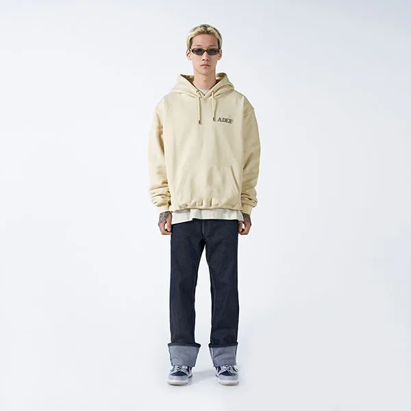 Áo Hoodie Acmé De La Vie ADLV Basic Logo Tuft Embroidery Màu Be - Thời trang - Vua Hàng Hiệu