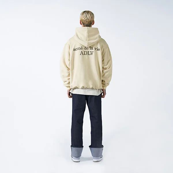 Áo Hoodie Acmé De La Vie ADLV Basic Logo Tuft Embroidery Màu Be - Thời trang - Vua Hàng Hiệu