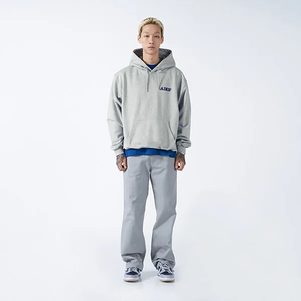 Áo Hoodie Acmé De La Vie ADLV Basic Logo Tuft Embroidery Màu Ghi Xám