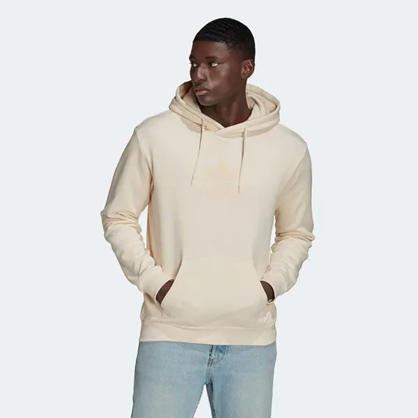 Áo Hoodie Adidas Ba Lá Series Street HK2790 Màu Kem