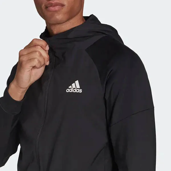 Áo Hoodie Adidas Men's Training Full-Zip Jacket HA6366 Màu Đen