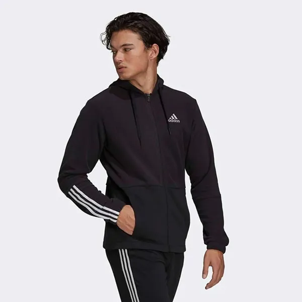 Áo Hoodie Adidas Q4 BLUV FZ HD GV5297 Màu Đen